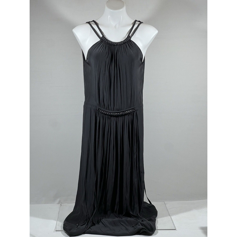 Ramy Brook‎ Womens Halter Dress Black Sleeveless Stretch Evening M